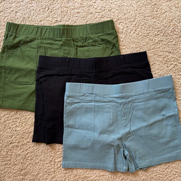 Comfy Shorts Brand Stretch Twill Shorts  Bundle of 3 - Picture 1 of 1